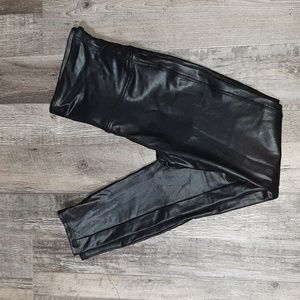 Spanx Faux Leather Black Leggings